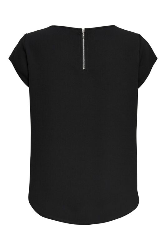 ONLVIC S/S SOLID TOP NOOS PTM Kadın Siyah T-Shirt - 15142784