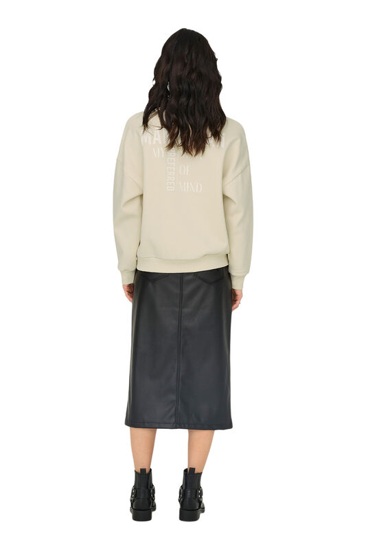 ONLZENJA BOXY L/S BOX SWT Kadın Birch Sweatshirt - 15275525