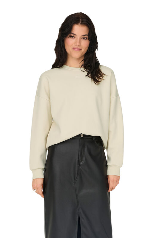 ONLZENJA BOXY L/S BOX SWT Kadın Birch Sweatshirt - 15275525
