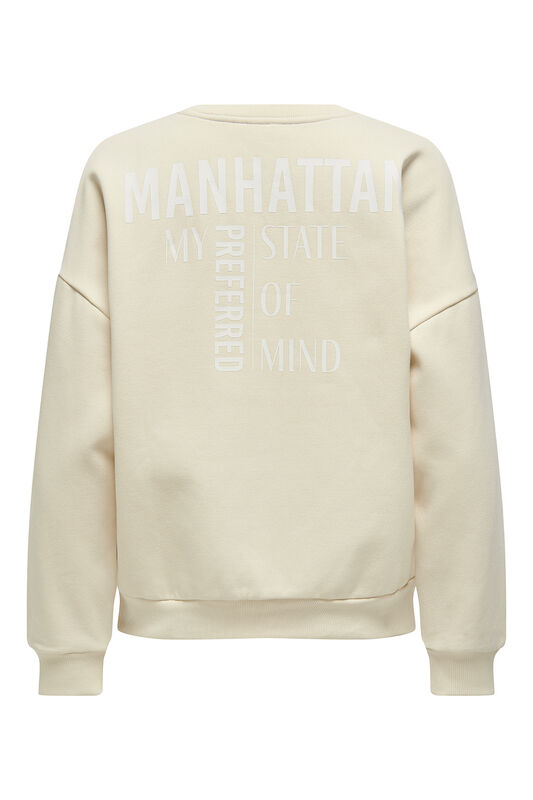 ONLZENJA BOXY L/S BOX SWT Kadın Birch Sweatshirt - 15275525