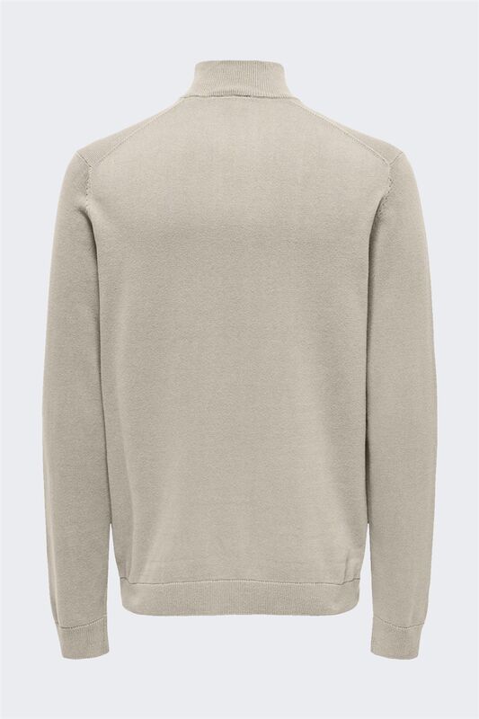 ONSALEX REG 12 HALF ZIP KNIT Erkek Bej Kazak - 22022523