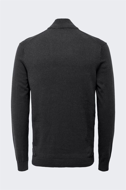 ONSALEX REG 12 HALF ZIP KNIT Erkek Gri Kazak - 22022523