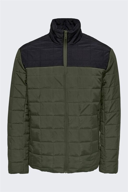Onsanker Quilted Jacket Otw Erkek Yeşil Mont - 22022537