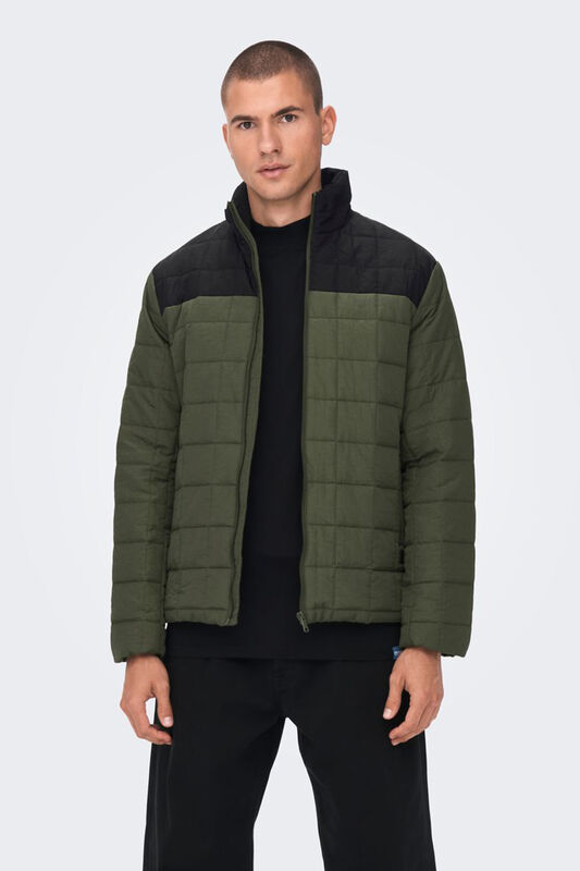 Onsanker Quilted Jacket Otw Erkek Yeşil Mont - 22022537