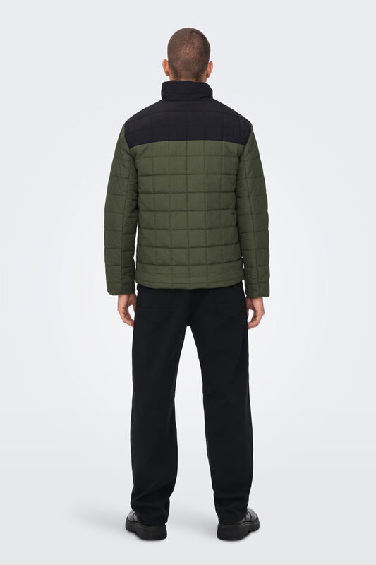 Onsanker Quilted Jacket Otw Erkek Yeşil Mont - 22022537