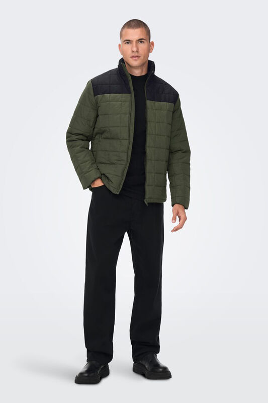 Onsanker Quilted Jacket Otw Erkek Yeşil Mont - 22022537