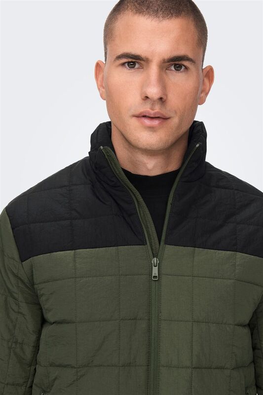 Onsanker Quilted Jacket Otw Erkek Yeşil Mont - 22022537