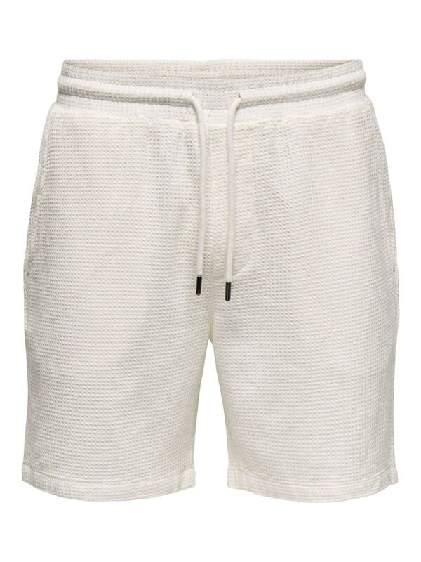 ONSBERTIL WAFFLE SHORTS Erkek Beyaz Şort - OS22032055