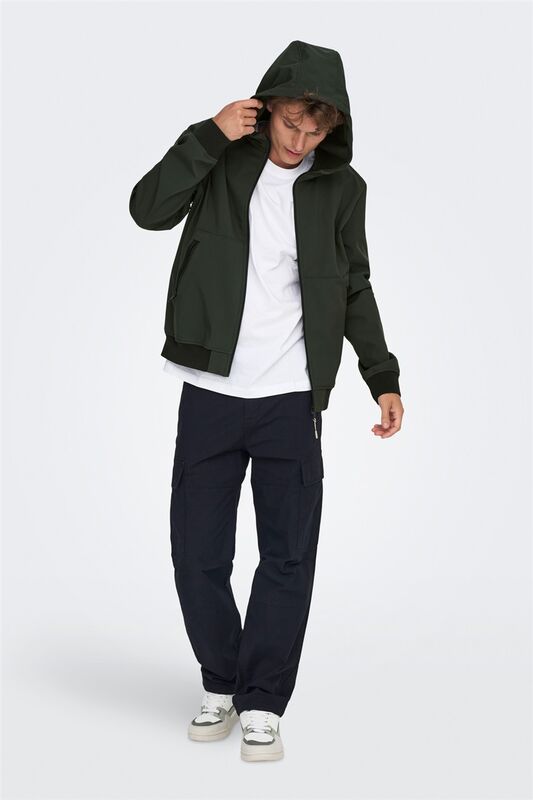 ONSBOWIE SOFTSHELL BOMBER OTW NOOS Erkek Gri Mont - 22029276