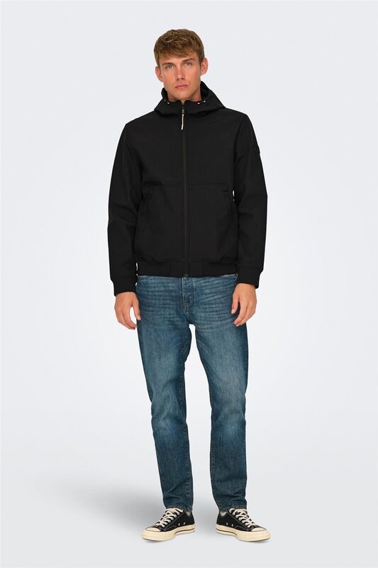 ONSBOWIE SOFTSHELL BOMBER OTW NOOS Erkek Siyah Mont - 22029276