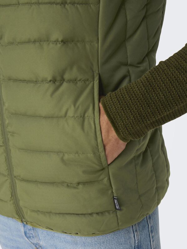 ONSBRON QUILT VEST OTW VD Erkek Yeşil Yelek - 22025685