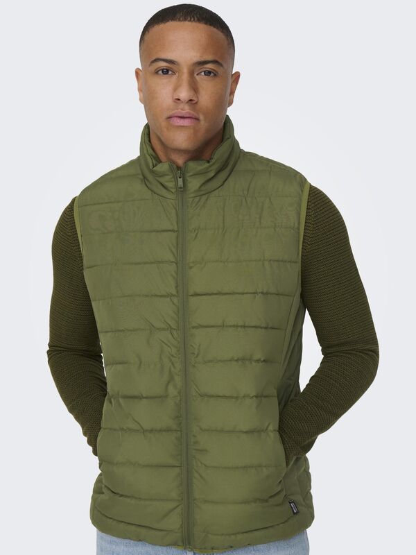 ONSBRON QUILT VEST OTW VD Erkek Yeşil Yelek - 22025685