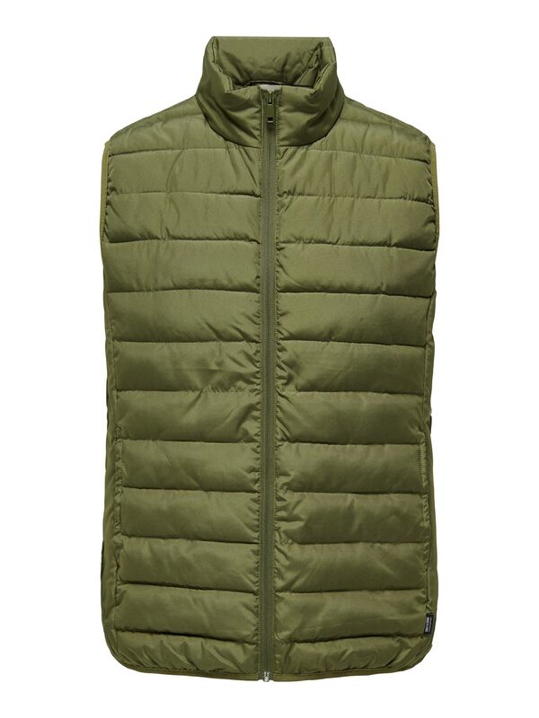 Only & Sons - ONSBRON QUILT VEST OTW VD Erkek Yeşil Yelek - 22025685
