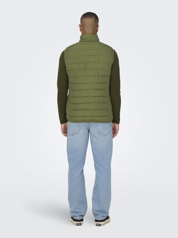 ONSBRON QUILT VEST OTW VD Erkek Yeşil Yelek - 22025685