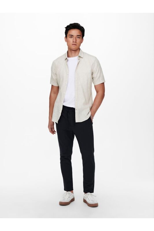 ONSCAIDEN SS SOLID LINEN SHIRT NOOS Erkek Kahverengi KK Gömlek - 22009885 ONSCAIDEN SS SOLID LINEN SHIRT NOOS Erkek Kahverengi KK Gömlek - 22009885