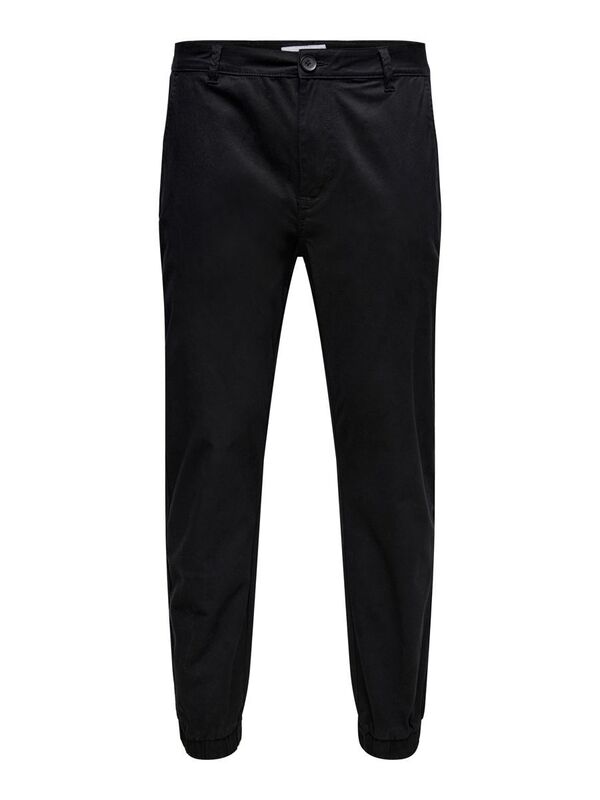 Only & Sons - Onscam Aged Cuff Chino Pk 9626 Erkek Siyah Pantolon - 22019626