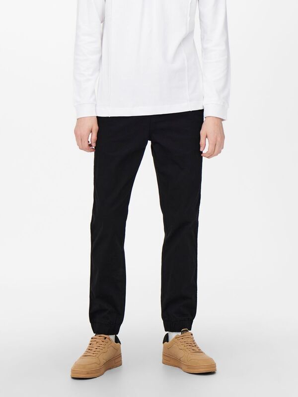 Onscam Aged Cuff Chino Pk 9626 Erkek Siyah Pantolon - 22019626