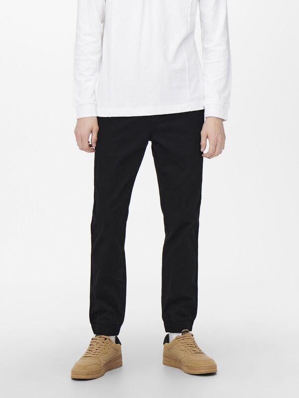 Onscam Aged Cuff Chino Pk 9626 Erkek Siyah Pantolon - 22019626