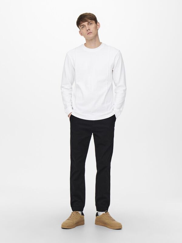 Onscam Aged Cuff Chino Pk 9626 Erkek Siyah Pantolon - 22019626