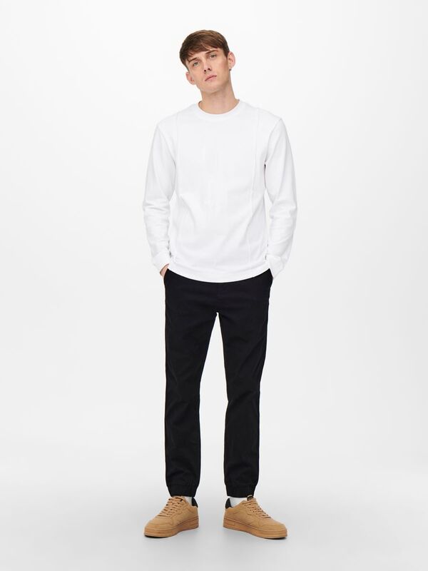 Onscam Aged Cuff Chino Pk 9626 Erkek Siyah Pantolon - 22019626