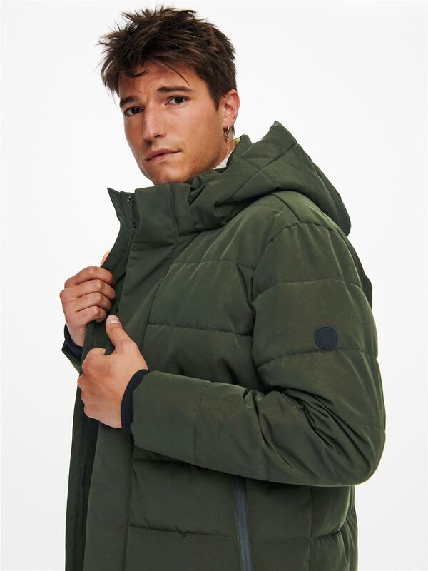 ONSCAYSON PUFFA OTW NOOS Erkek Gri Mont - 22019598