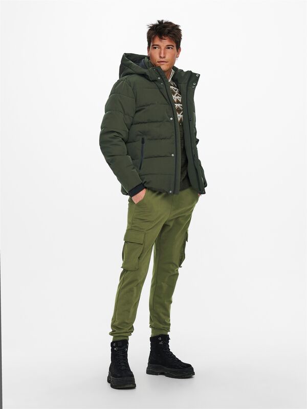 ONSCAYSON PUFFA OTW NOOS Erkek Gri Mont - 22019598