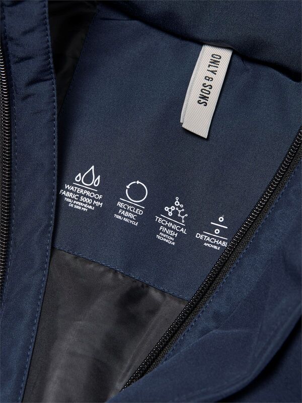 ONSCAYSON PUFFA OTW NOOS Erkek Mavi Mont - 22019598