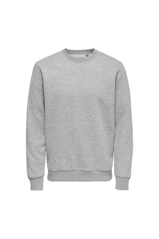 Only & Sons - Onsceres Crew Neck Noos Erkek Gri Sweatshirt - 22018683