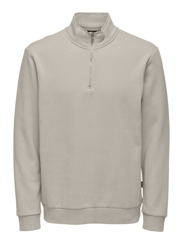 ONSCERES HALF ZIP SWEAT NOOS Erkek Gri Sweatshirt - 22019055