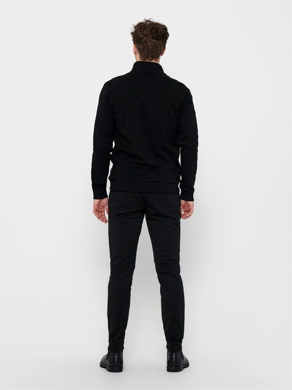 ONSCERES HALF ZIP SWEAT NOOS Erkek Siyah Sweatshirt - 22019055