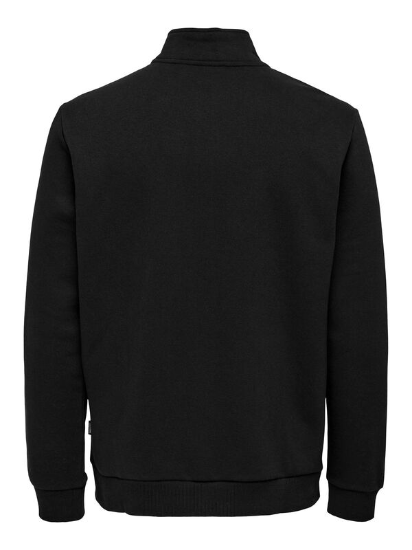 ONSCERES HALF ZIP SWEAT NOOS Erkek Siyah Sweatshirt - 22019055