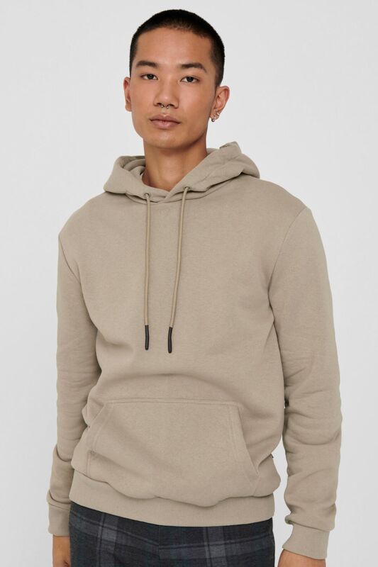 Only & Sons - Onsceres Hoodie Sweat Noos Erkek Gri Sweatshirt - 22018685