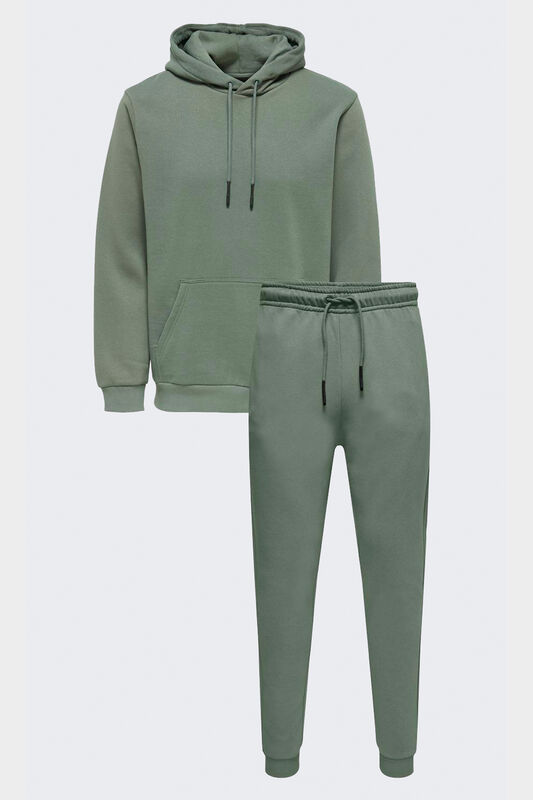 Onsceres Pant & Hoodie Set Erkek Gri Eşofman Takımı - 22024660