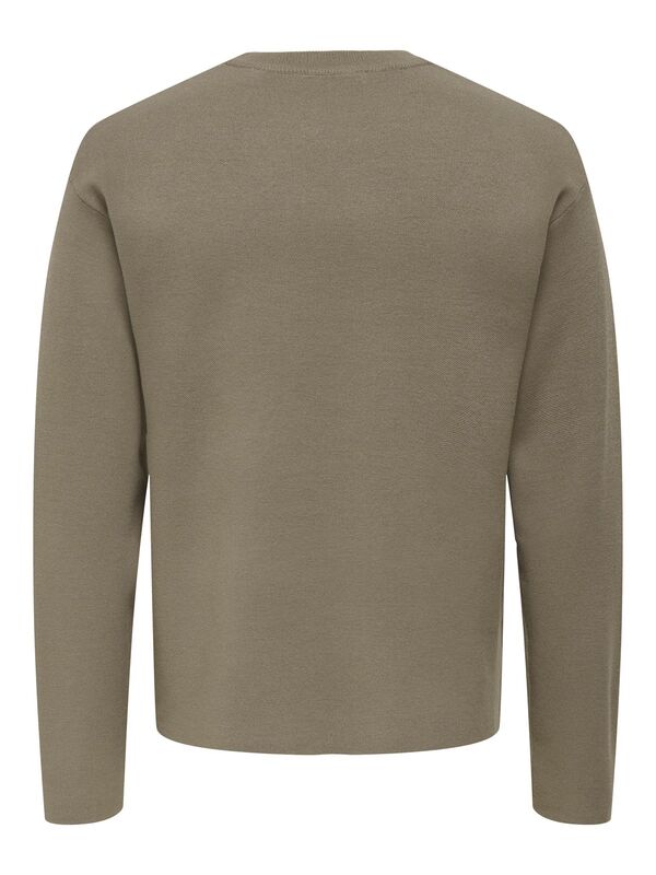 ONSCOOPER RLX LS 12 CREW KNIT Erkek Gri Kazak - 22032220