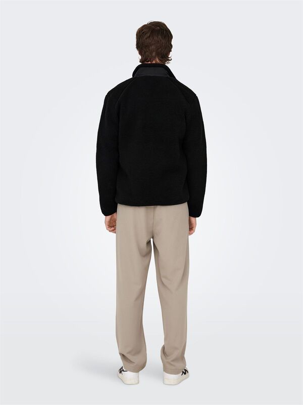 ONSDALLAS LIFE SHERPA JACKET OTW VD Erkek Black Ceket - 22025599