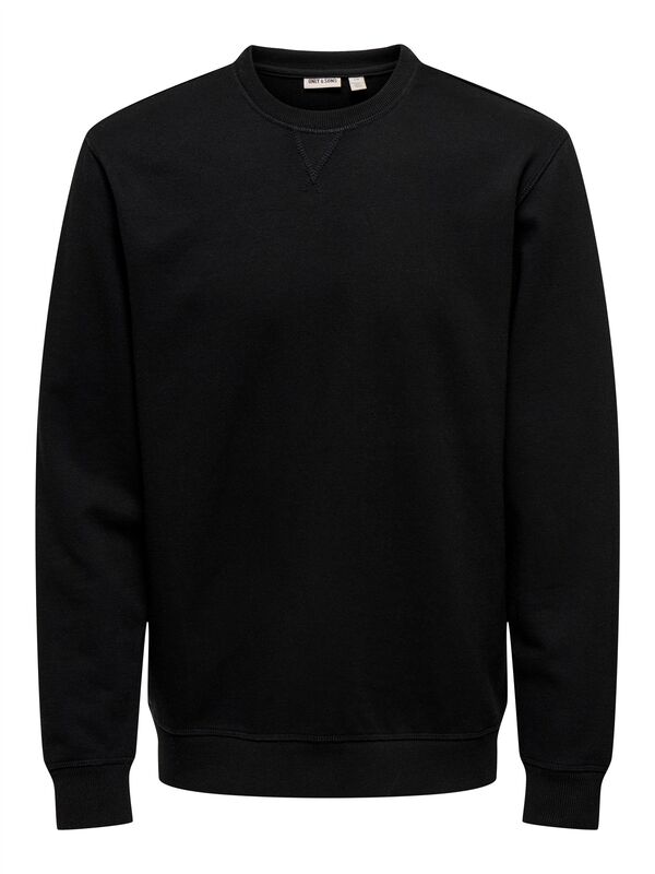 ONSDAVID REG CREW SWEAT Erkek Siyah Sweatshirt - 22031914