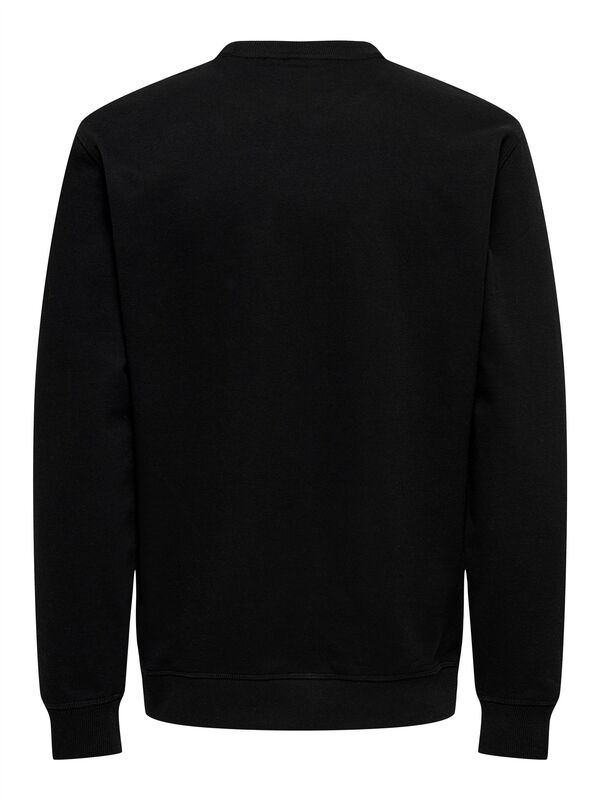ONSDAVID REG CREW SWEAT Erkek Siyah Sweatshirt - 22031914