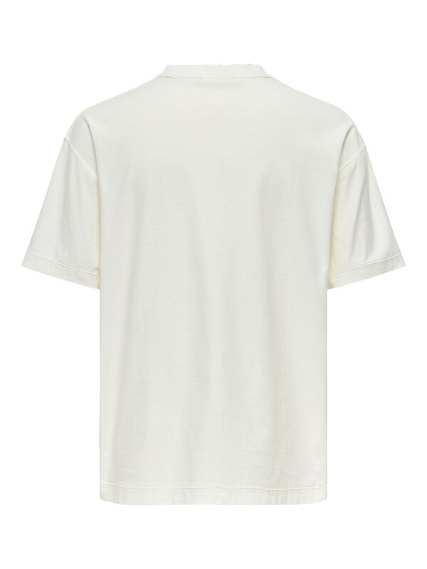 ONSDAWUD LOOSE WASHED SS TEE Erkek White T-Shirt - 22032313