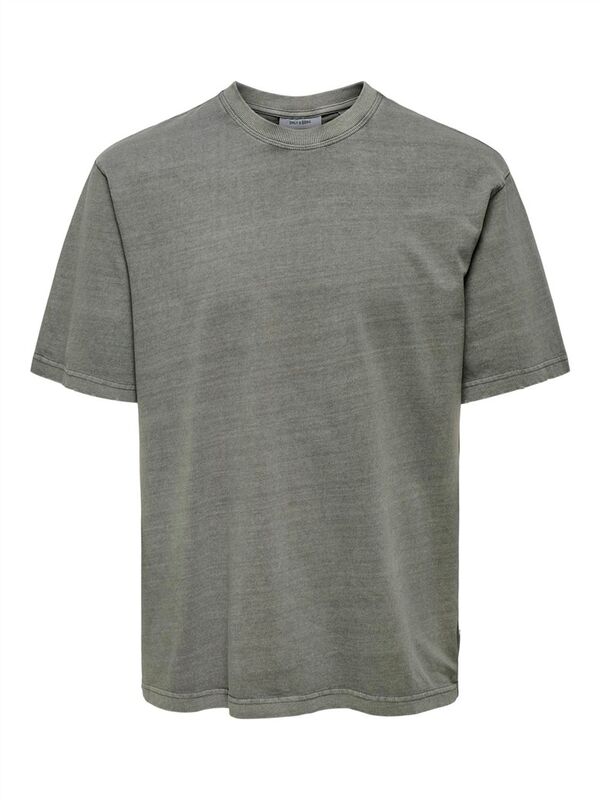 Only & Sons - ONSDISTRESS RLX SS TEE Erkek Gri T-Shirt - OS22030505