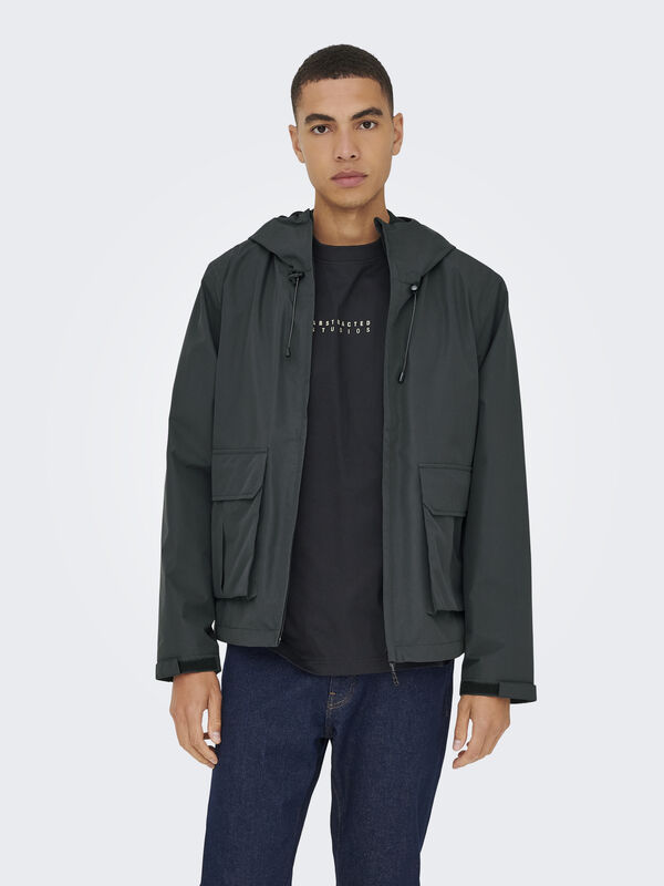 Only & Sons - ONSDONNY LIFE WR JACKET OTW Erkek Black Mont - 22034725