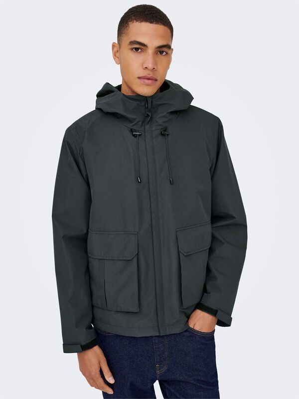 ONSDONNY LIFE WR JACKET OTW Erkek Black Mont - 22034725