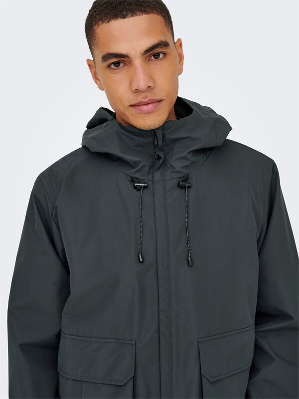 ONSDONNY LIFE WR JACKET OTW Erkek Black Mont - 22034725