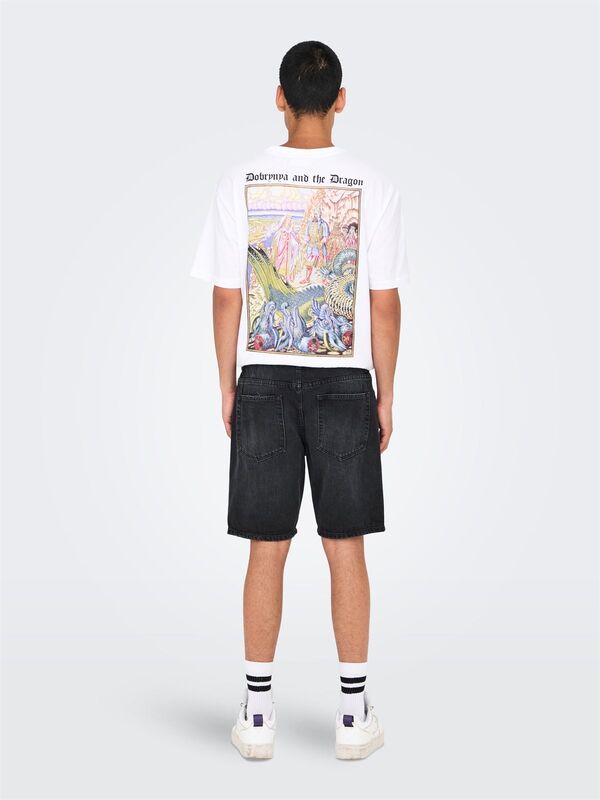 ONSEDGE BLACK 2047 TAI DNM SHORTS NOOS Erkek Siyah Şort - 22032047