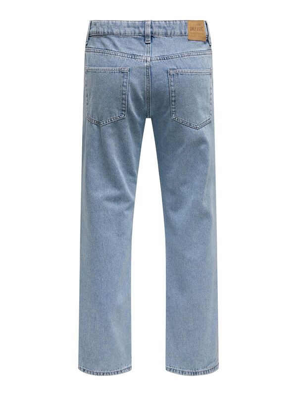 ONSEDGE STRAIGHT 4618 EY BOX PIM JEANS Erkek Blue Denim Pantolon - 22034618