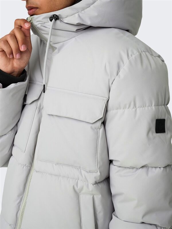 ONSELIJAH PCKT. HOOD JACKET OTW NOOS Erkek Mavi Mont - 22029661
