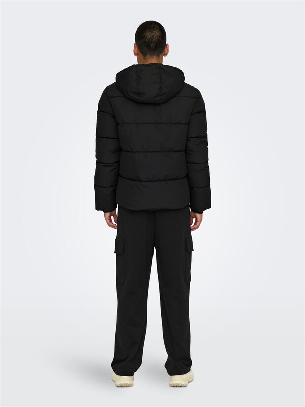 ONSELIJAH PCKT. HOOD JACKET OTW NOOS Erkek Siyah Mont - 22029661
