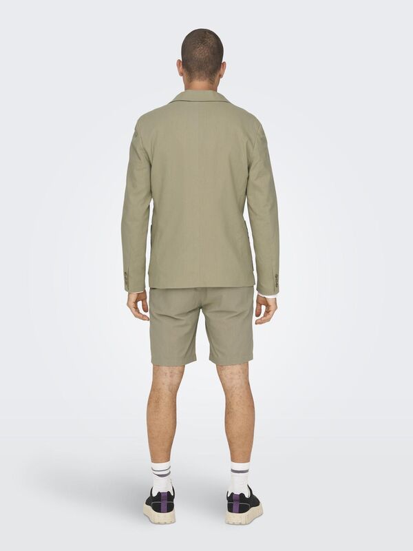 ONSEVE CASUAL LINEN 0048 BLAZER Erkek Gri Ceket - 22025788