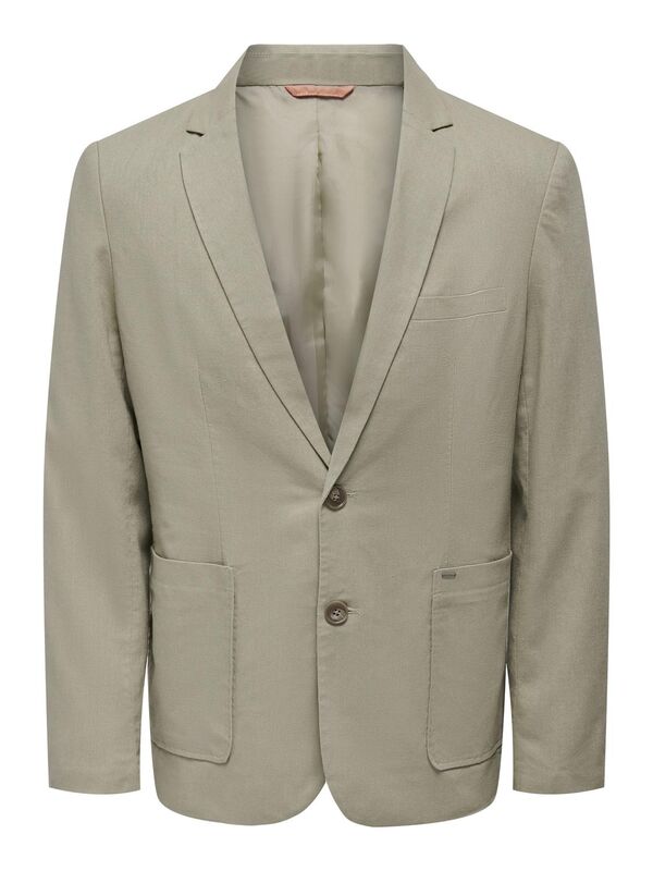 ONSEVE CASUAL LINEN 0048 BLAZER Erkek Gri Ceket - 22025788