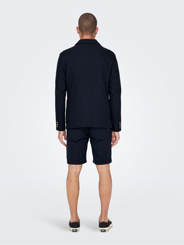 ONSEVE CASUAL LINEN 0048 BLAZER Erkek Mavi Ceket - 22025788