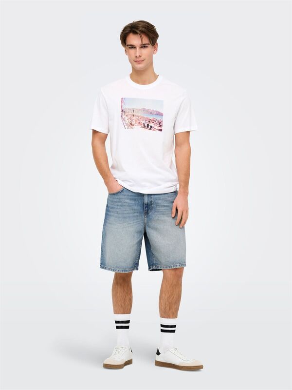 ONSFADE MB TINT 9085 TAI DNM SHORTS NOOS Erkek Mavi Şort - 22029085